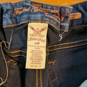 Faded Glory Bootcut Denim Jeans Size 14P Altered **Please Read**